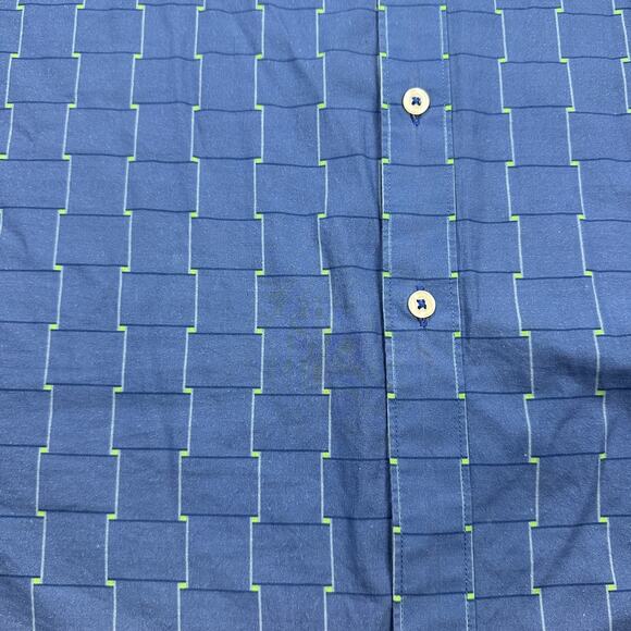 Robert Graham Shirt Mens 2XLT Geometric Pattern Designer Contrasting Trims - Picture 12 of 16